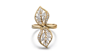 1.11ct D Flawless Diamond Ring set in 18K Yellow Gold