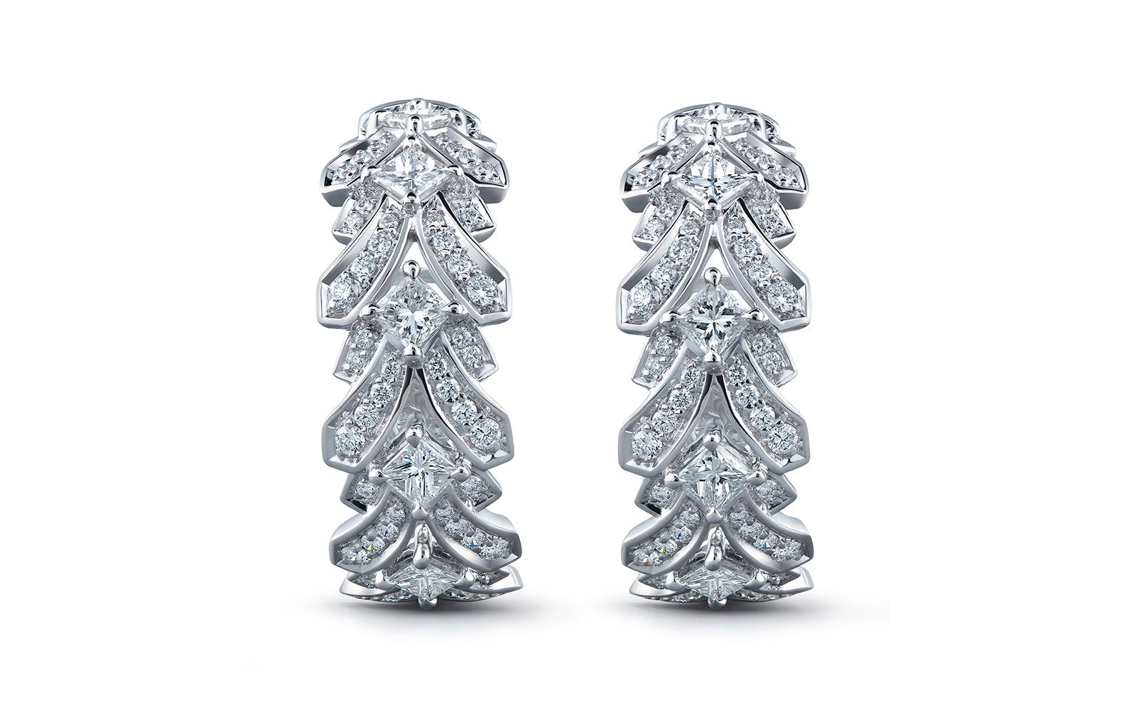 1.56ct D Flawless Diamond Earrings set in 18K White Gold