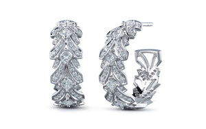 1.56ct D Flawless Diamond Earrings set in 18K White Gold