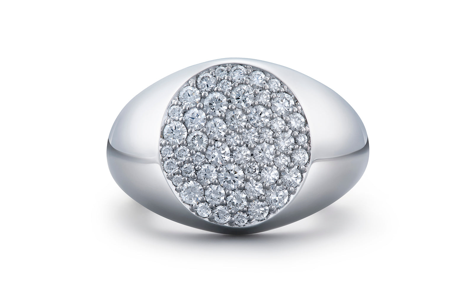 Full Moon Pinky 0.67ct D Flawless Diamond Ring set in Platinum
