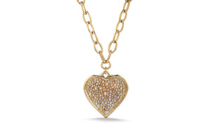 Diamond Sweetheart  2.77ct D Flawless Diamond Necklace set in 18K Yellow Gold