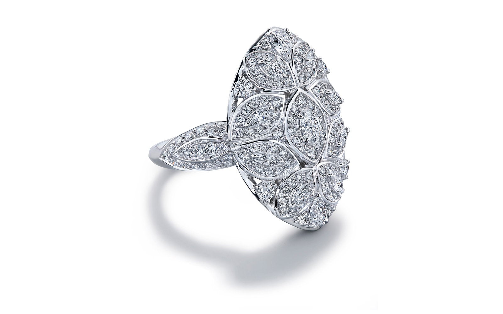 1.96ct  D Flawless Diamond Ring set in 18K White Gold