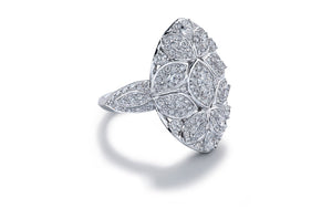 1.96ct  D Flawless Diamond Ring set in 18K White Gold