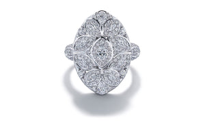 1.96ct  D Flawless Diamond Ring set in 18K White Gold