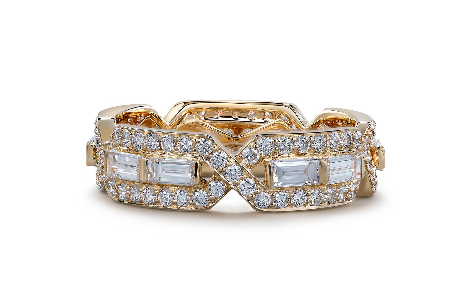 2.10ct D Flawless Diamond Ring set in 18K Yellow Gold