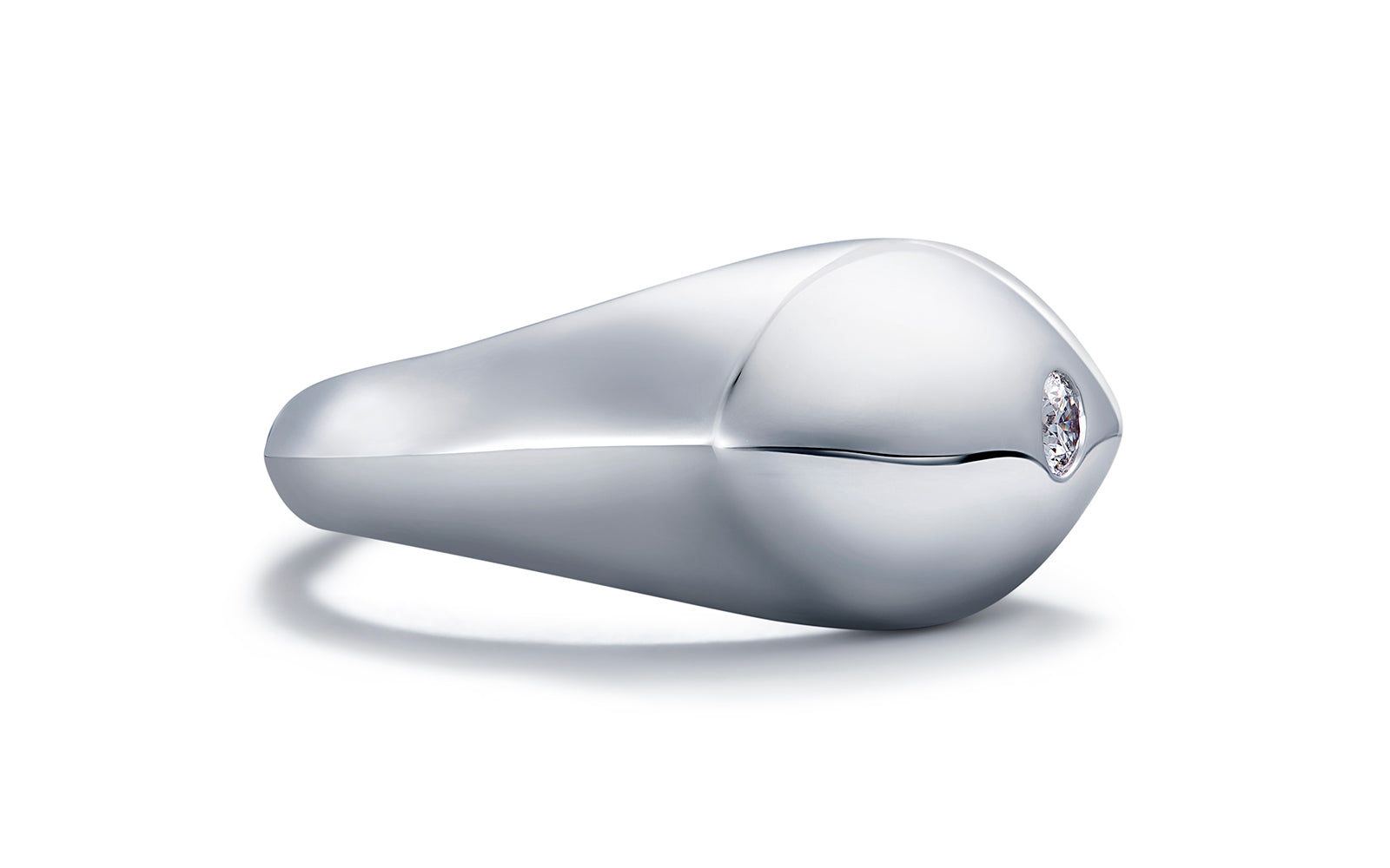 0.15ct D Flawless Diamond Ring set in 18K White Gold