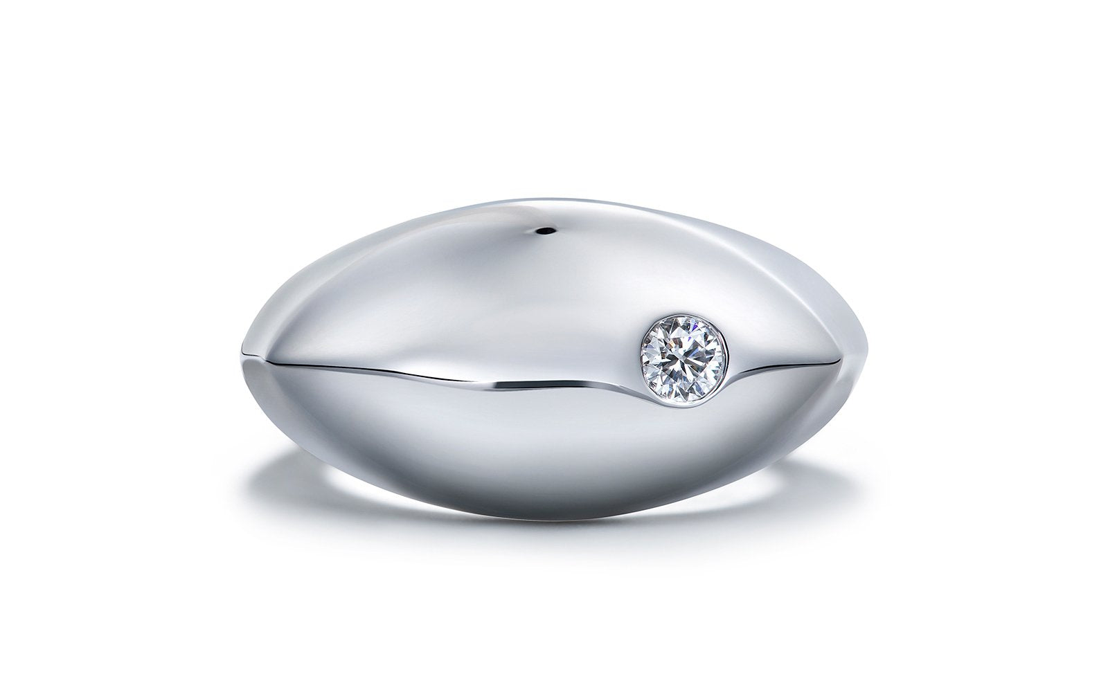 0.15ct D Flawless Diamond Ring set in 18K White Gold