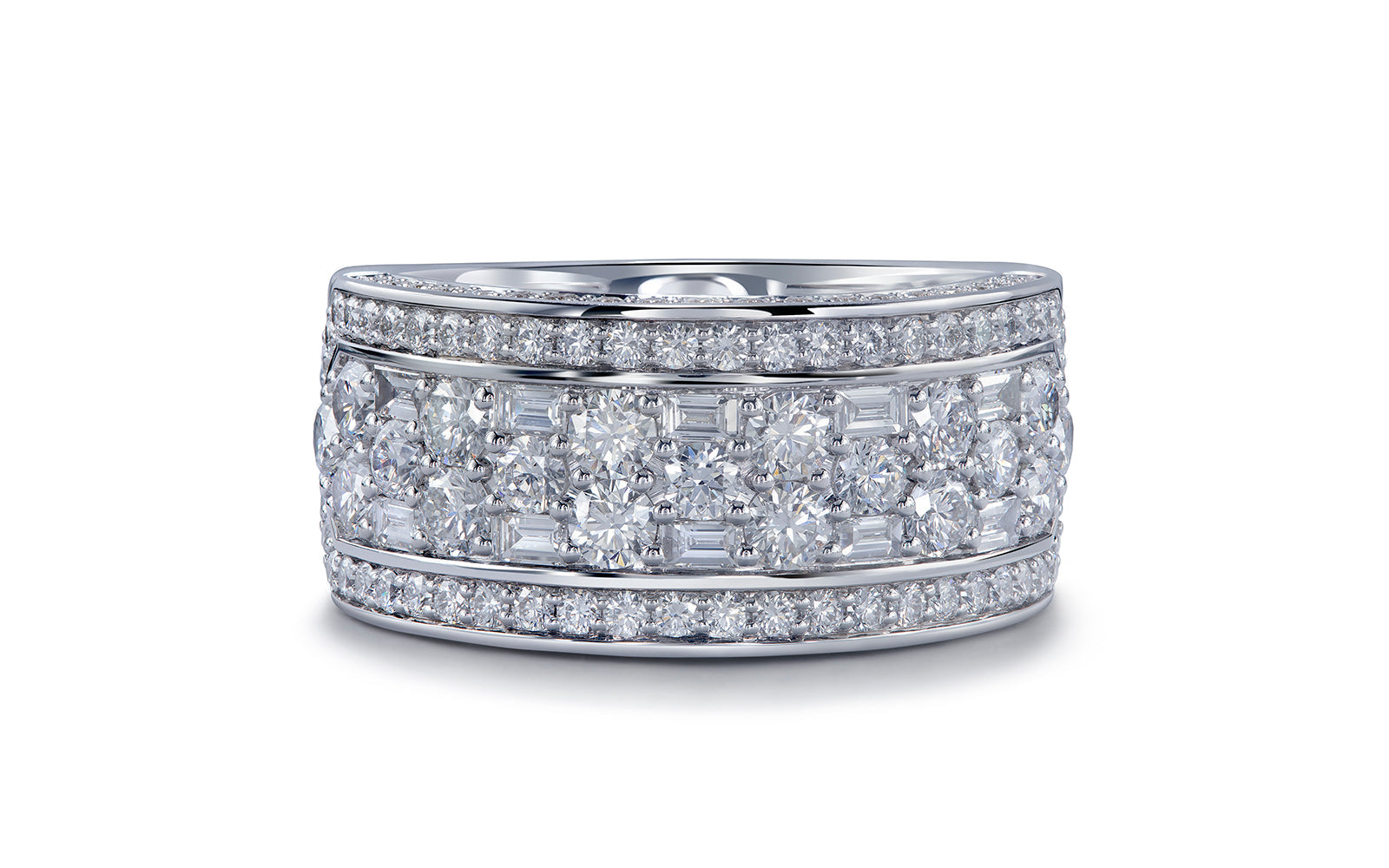 Paris 2.55ct D Flawless Diamond Ring set in 18K White Gold