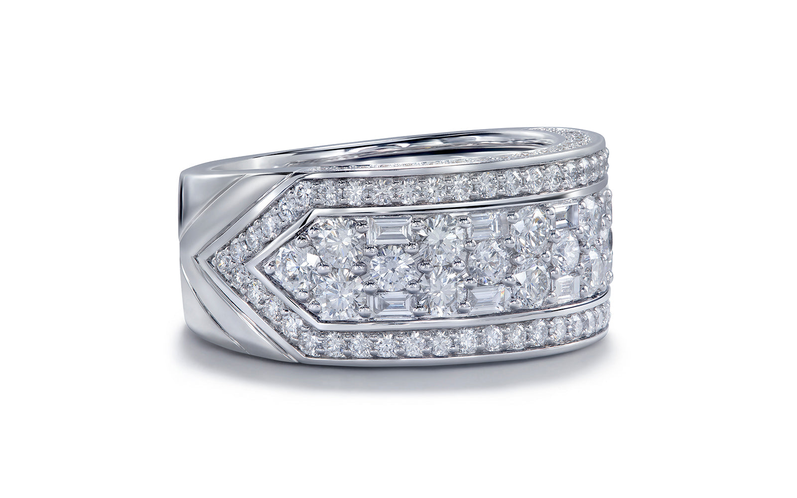 Paris 2.55ct D Flawless Diamond Ring set in 18K White Gold