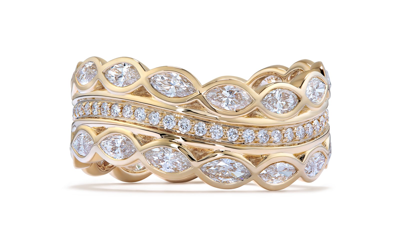 2.20ct D Flawless Diamond Ring set in 18K Yellow Gold
