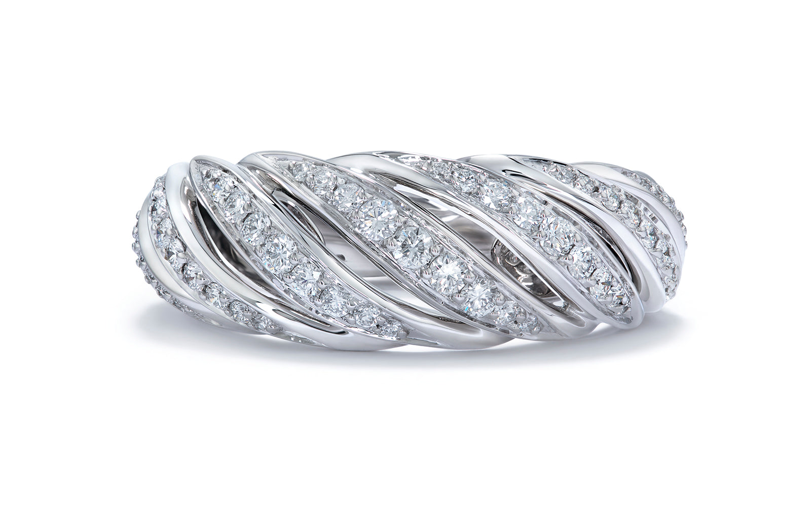 0.42ct D Flawless Diamonds Ring set in 18K White Gold