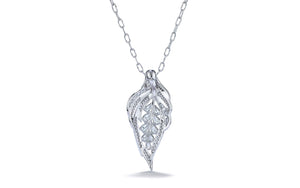 1.50ct D Flawless Diamond Necklace set in 18K White Gold