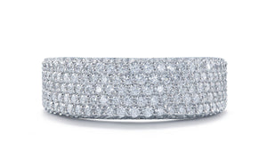 D Flawless Diamond Ring set in 18K White Gold