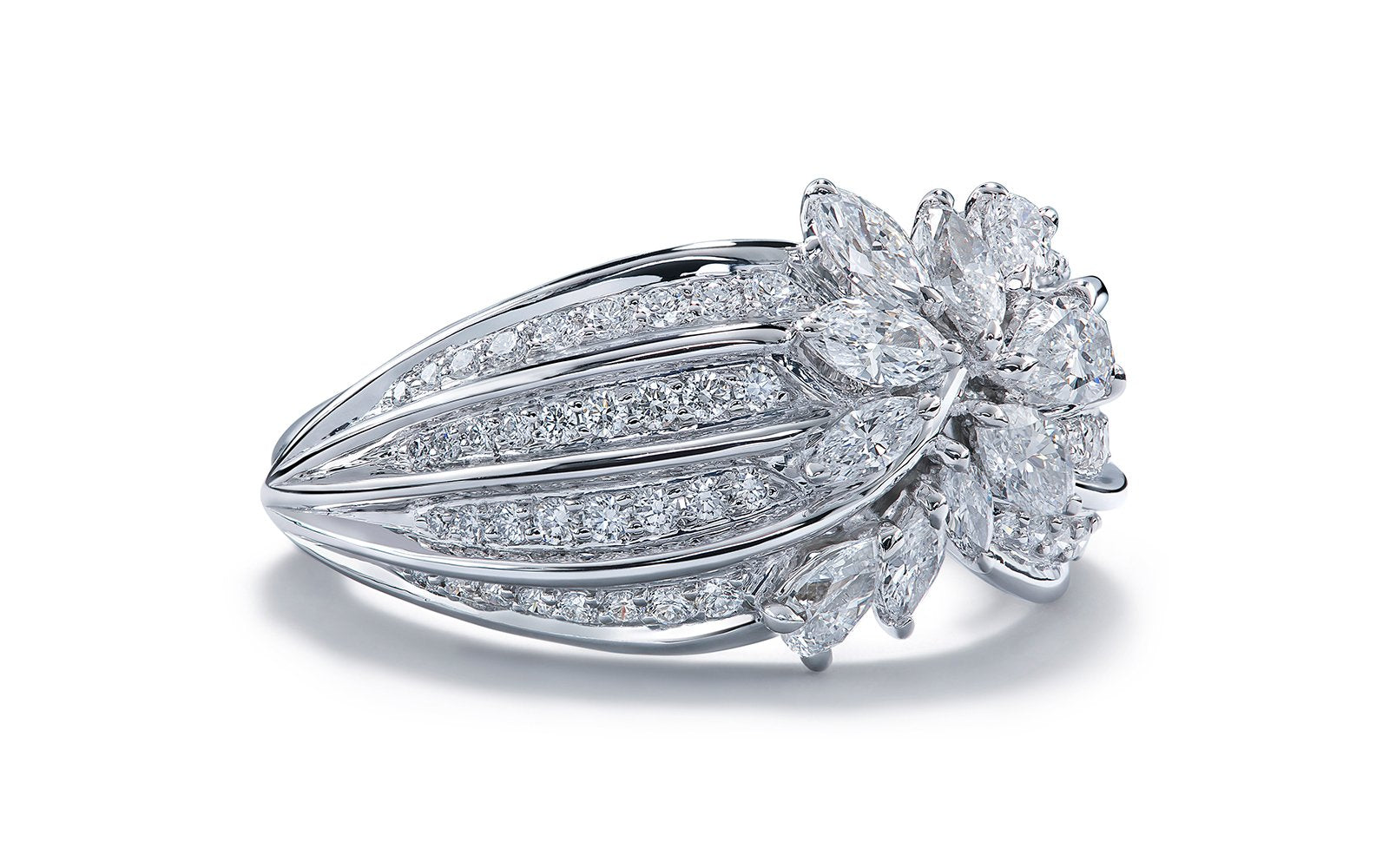 1.14ct D Flawless Diamond Ring set in 18K White Gold