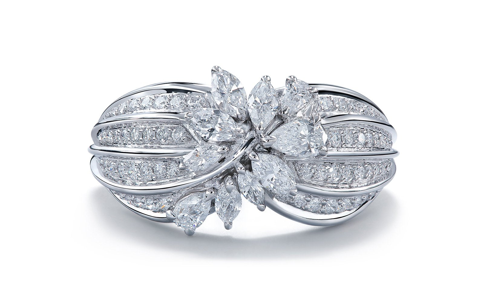 1.14ct D Flawless Diamond Ring set in 18K White Gold