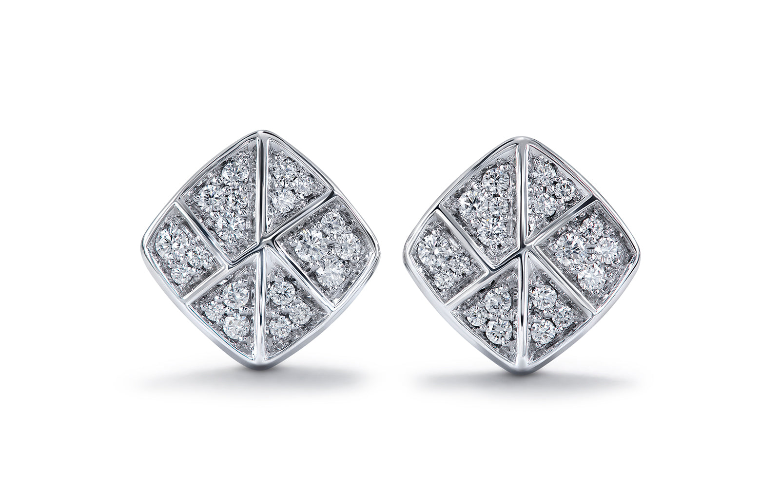 0.38ct D Flawless Diamond Earrings set in 18K White Gold