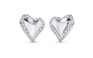0.5ct D Flawless Diamond Earrings set in 18K White Gold