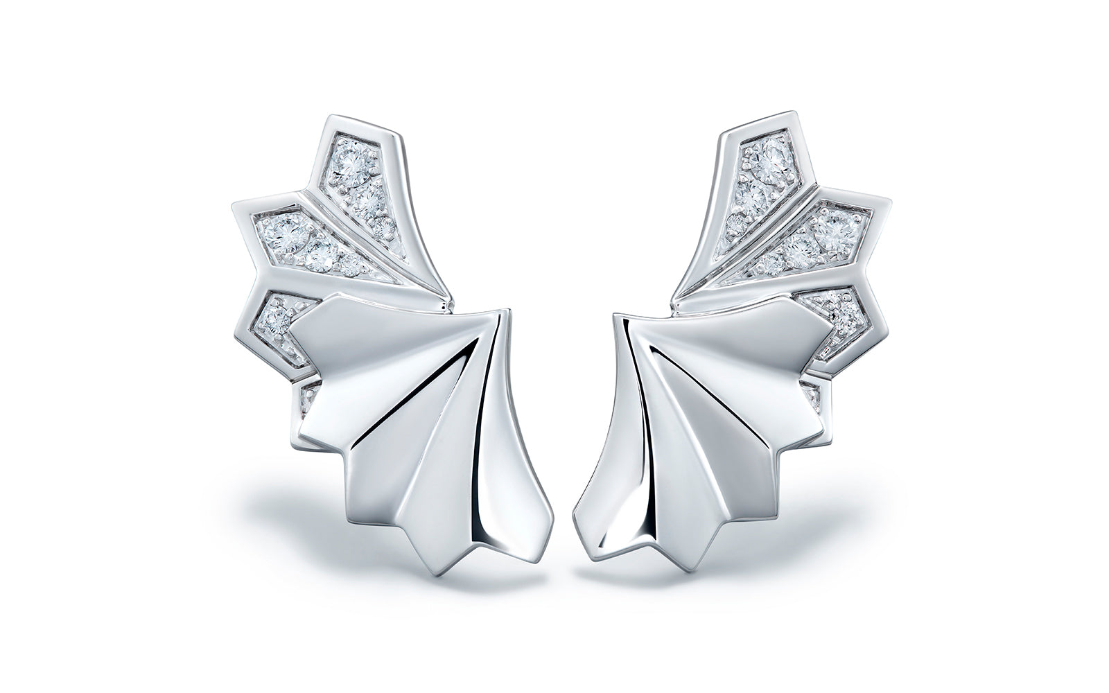 0.42ct D Flawless Diamonds Earrings set in 18K White Gold