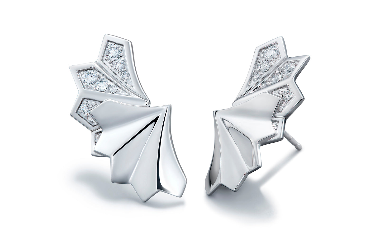 0.42ct D Flawless Diamonds Earrings set in 18K White Gold