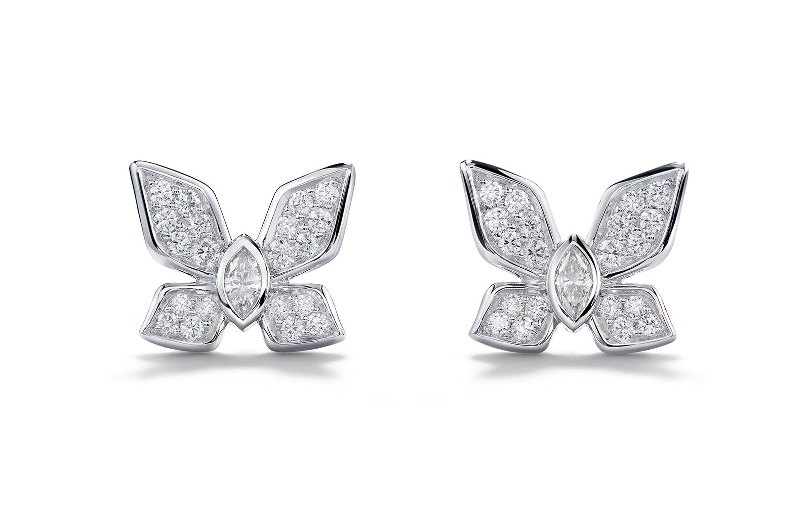 0.52ct D Flawless Diamond Earrings set in 18K White Gold