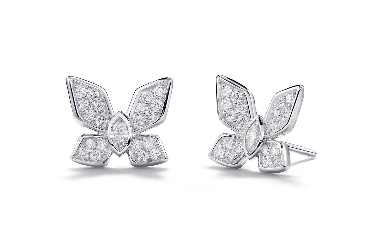 0.52ct D Flawless Diamond Earrings set in 18K White Gold