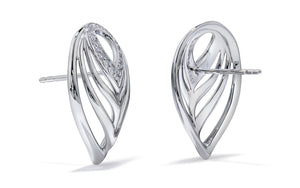 0.18ct D Flawless Diamond Earrings set in 18K White Gold