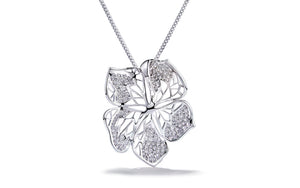 3.23ct D Flawless Diamonds Necklace set in 18K White Gold