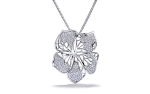 3.23ct D Flawless Diamonds Necklace set in 18K White Gold