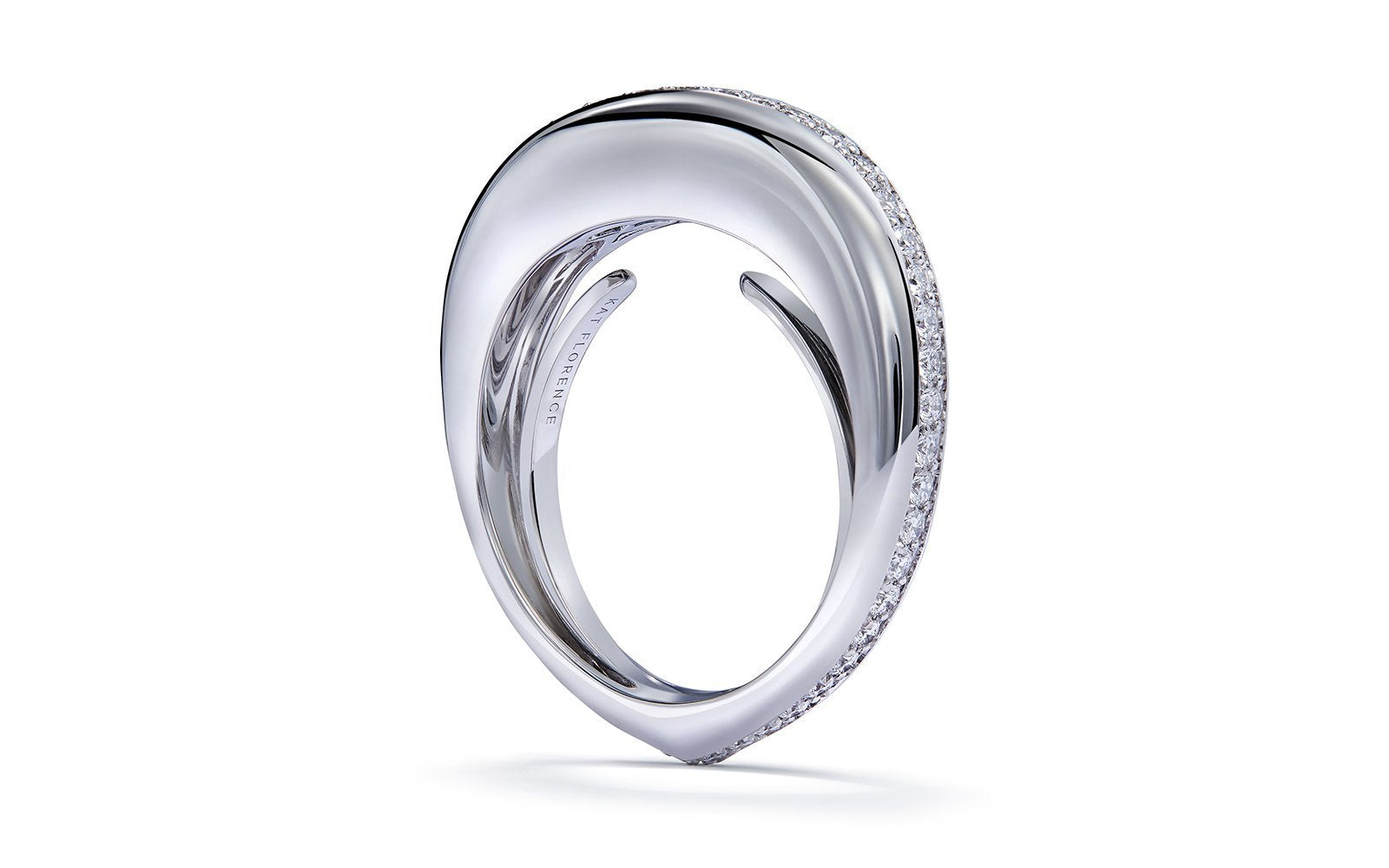 0.49ct D Flawless Diamond Ring set in 18K White Gold