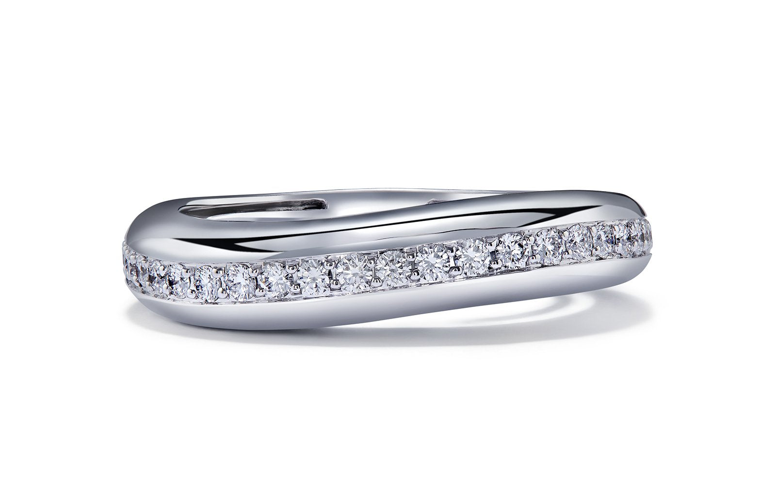0.49ct D Flawless Diamond Ring set in 18K White Gold