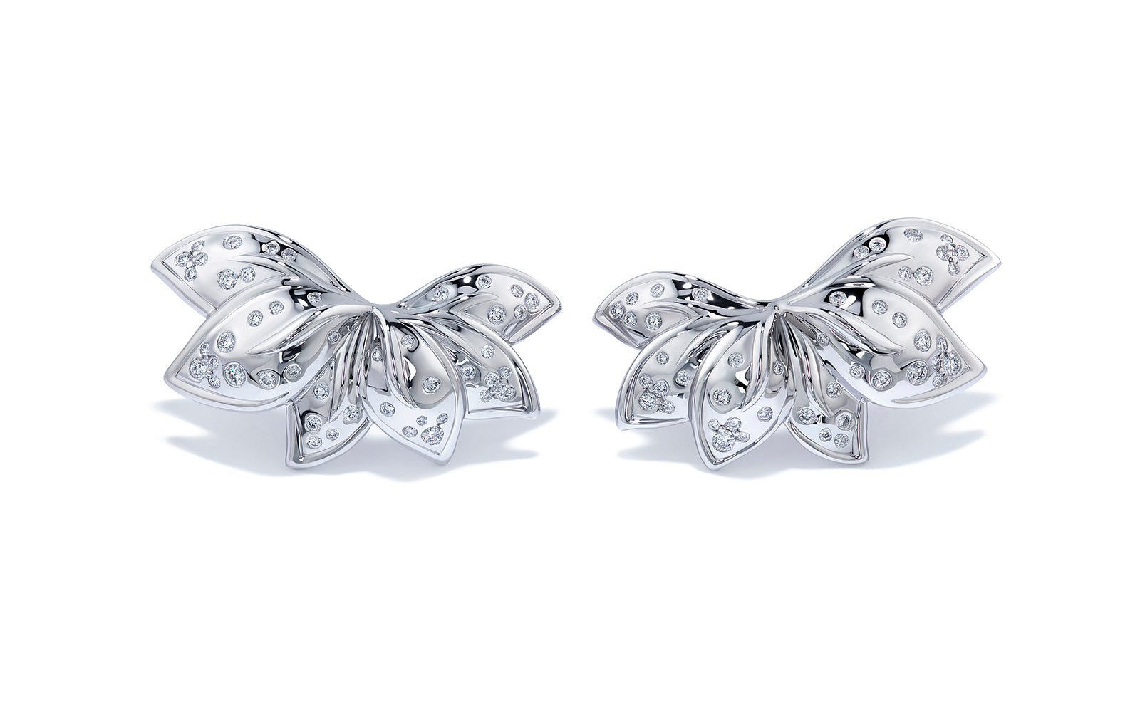 0.38ct D Flawless Diamonds Earrings set in 18K White Gold