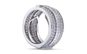 3.04ct D Flawless Diamond Ring set in 18K White Gold