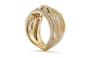 1.27ct D Flawless Diamond Ring set in 18K Yellow Gold