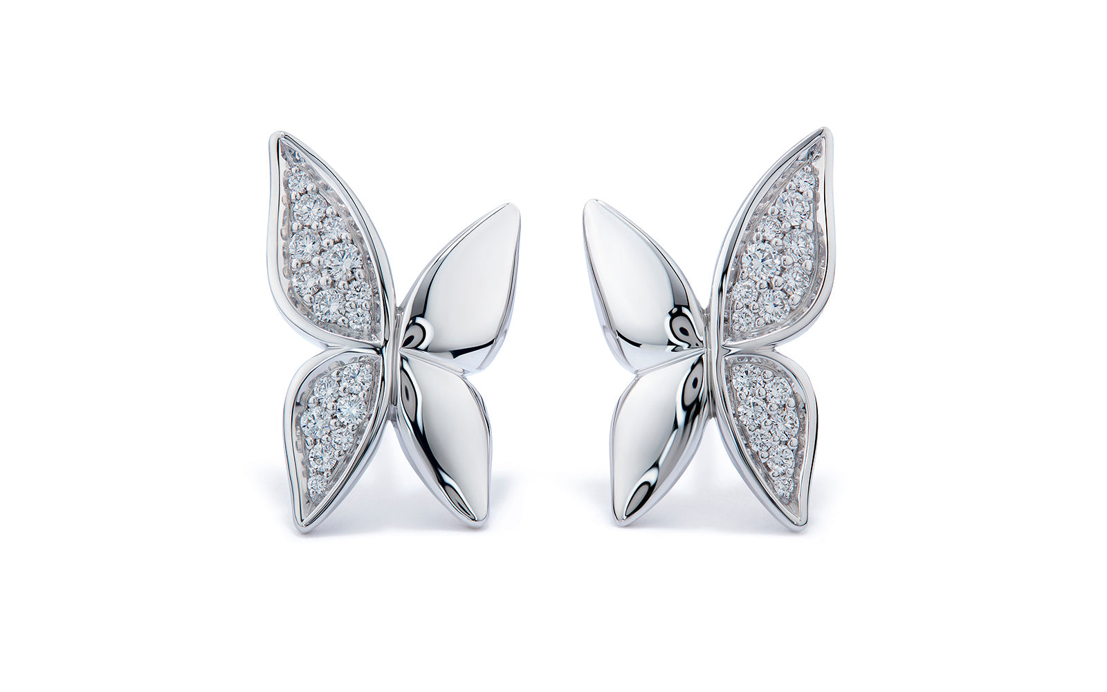 0.22ct D Flawless Diamonds Earrings set in 18K White Gold