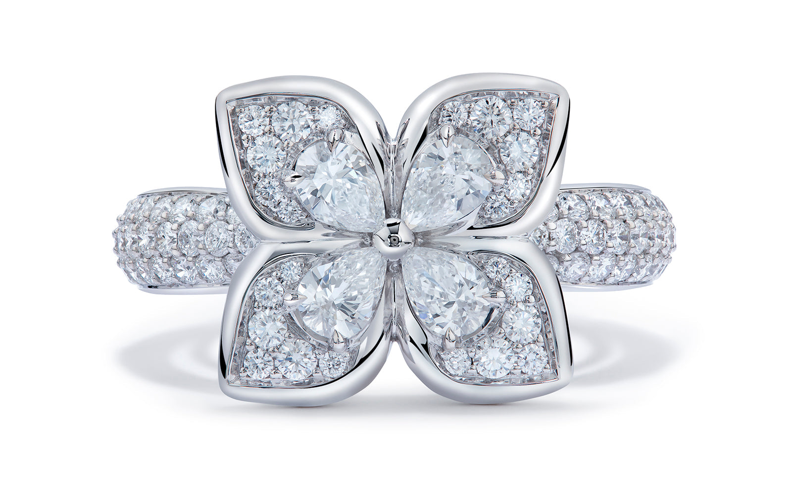 Addys 1.49ct D Flawless Diamond Ring set in 18K White Gold