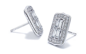 1.48ct D Flawless Diamond Earrings set in 18K White Gold