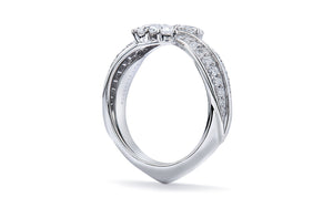 1.38ct D Flawless Diamond Ring set in 18K White Gold