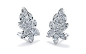 0.7ct D Flawless Diamond Earrings set in 18K White Gold
