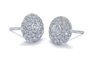 0.76ct D Flawless Diamond Earrings set in 18K White Gold